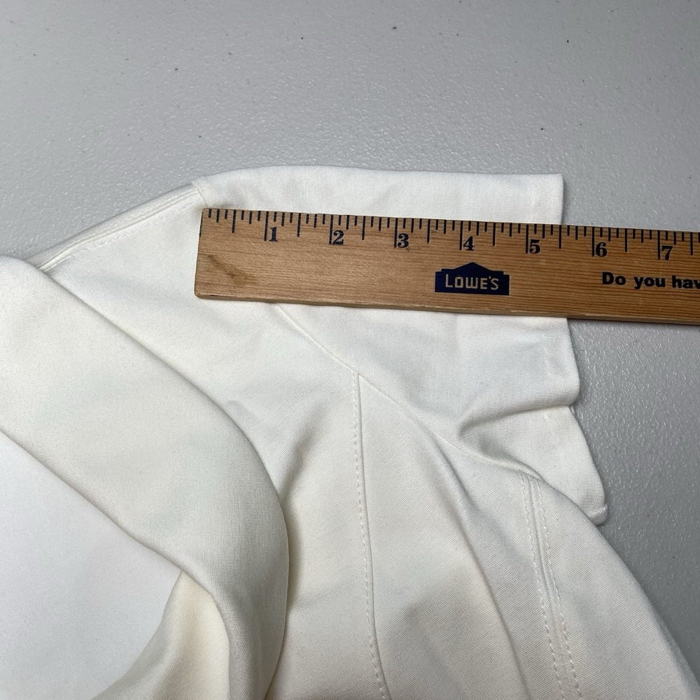 White House Black Market Peplum Blouse Corpcore Quiet Luxury Chic Minimalism - Picture 5 of 13